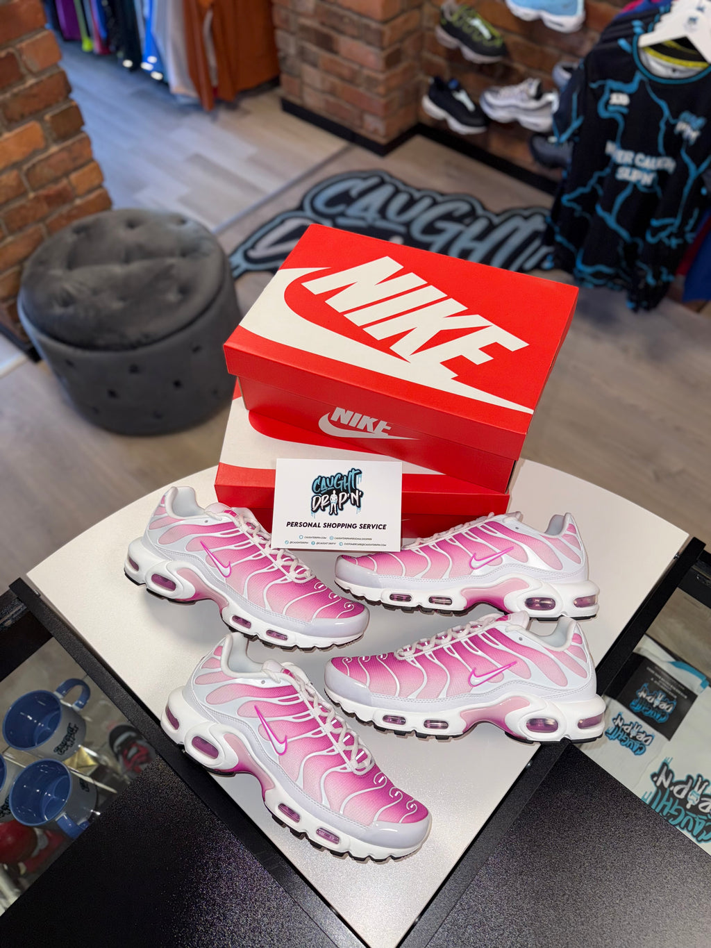 Nike Airmax Nike Tuned Pink Fade Nike Air Max Plus TN White, Pink Fade