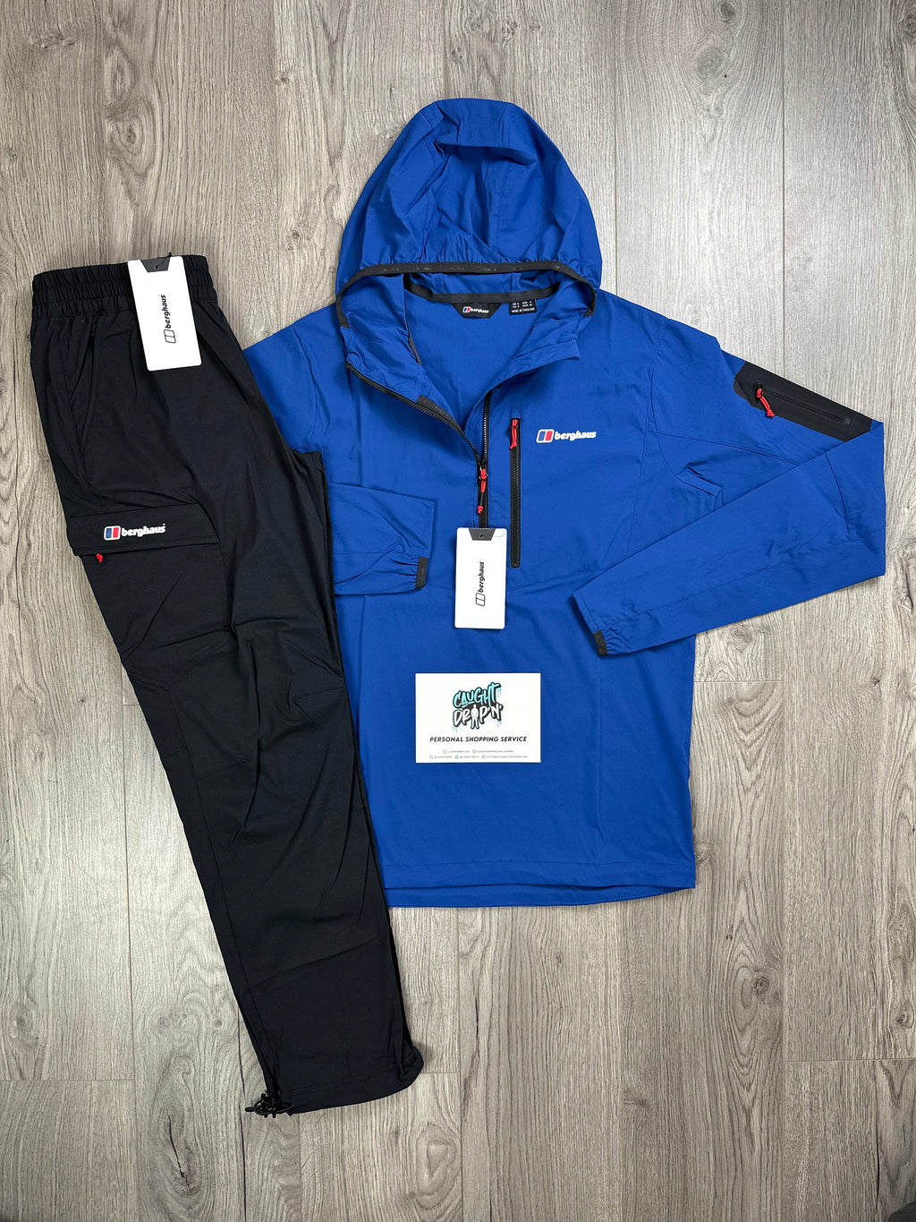 Berghaus Theran Half Zip Tracksuit Blue | Black – Caught Drip'N'