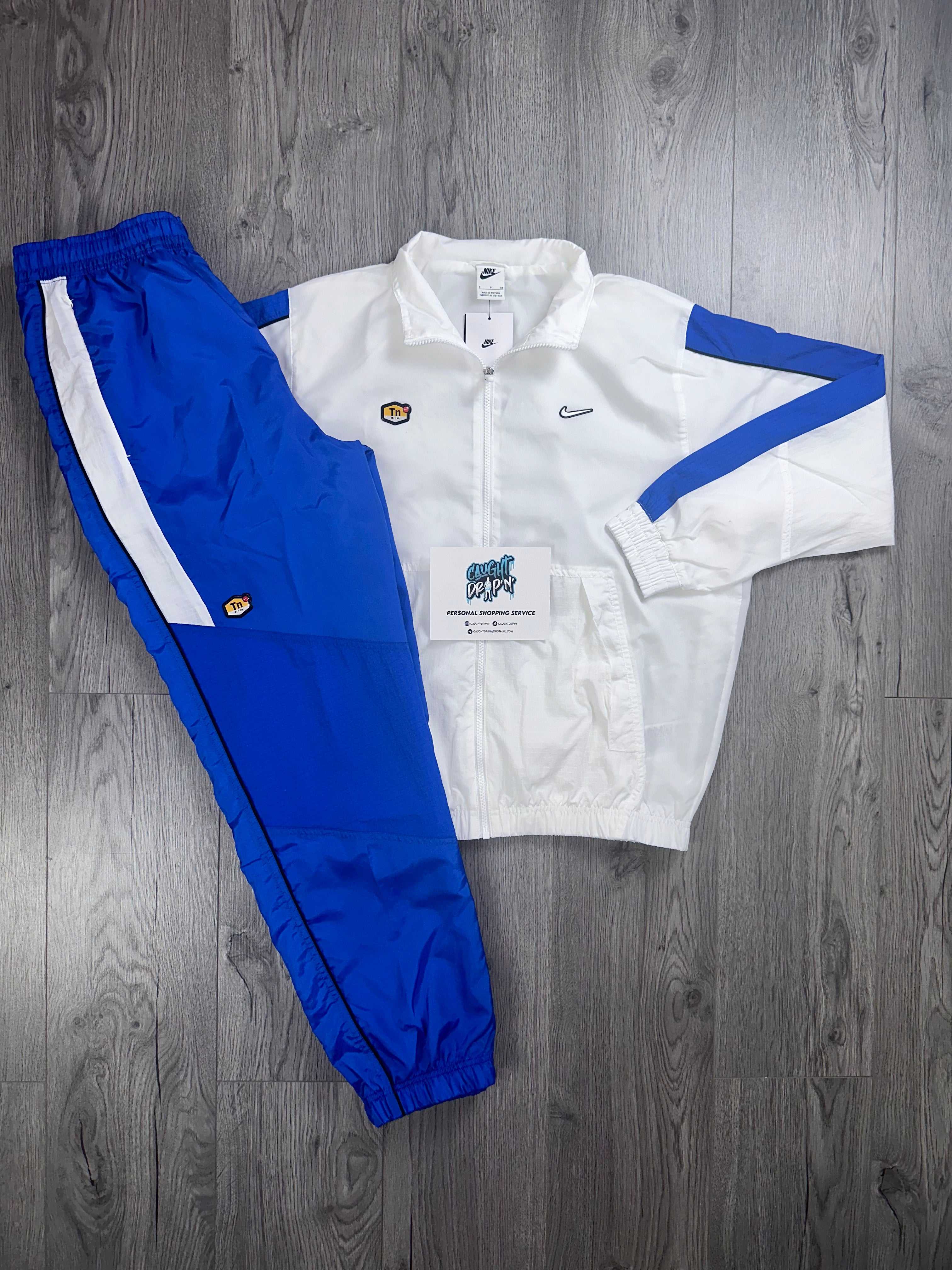 Blue nike air max sales tracksuit