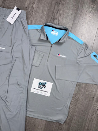 Berghaus Tech Half Zip Light Grey | Baby Blue Tracksuit