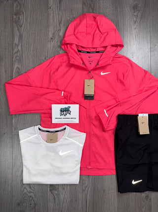 Nike 3 Piece Pink Foam Windrunner | OG White Miler Set