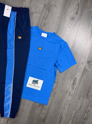 Nike TN Crystal Blue, Midnight Navy Tee | Bottoms Set (Oversized Fit. Recommend Sizing Down)