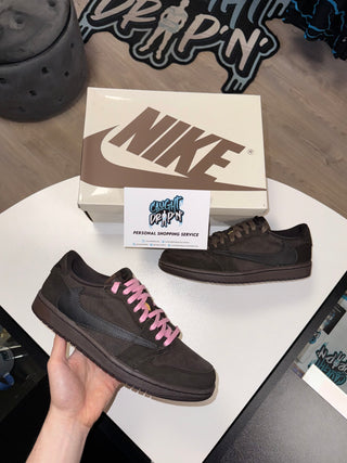 Travis Scott Jordan 1 Low OG Velvet Brown 2024