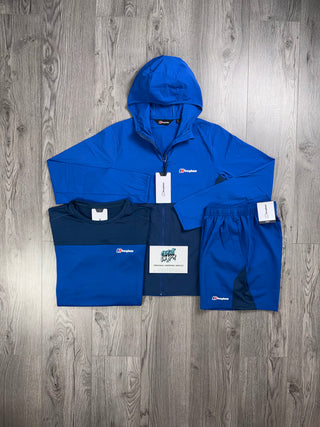 Berghaus 3 Piece Full Zip Royal Blue, Obsidian | Shorts Set