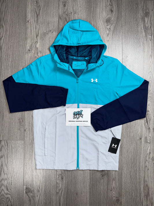 Under Armour Windrunner Jacket Aqua | Grey