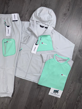 Berghaus 3 Piece Full Zip Light Grey, Mint Tracksuit