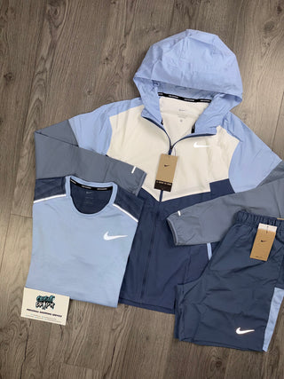 Nike 3 Piece Windrunner Obsidian | Aluminium Blue Set