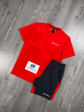 Monterrain 3.0 Running Jacquard Fire Red | Black Set