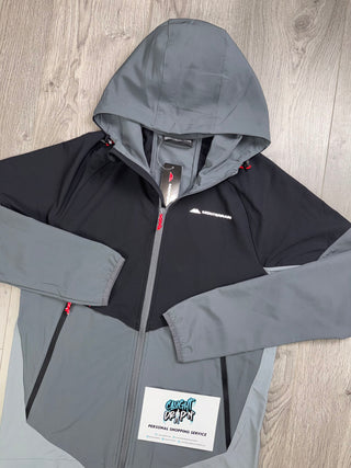 Monterrain Performance Jacket Grey, Black, Fiery Red