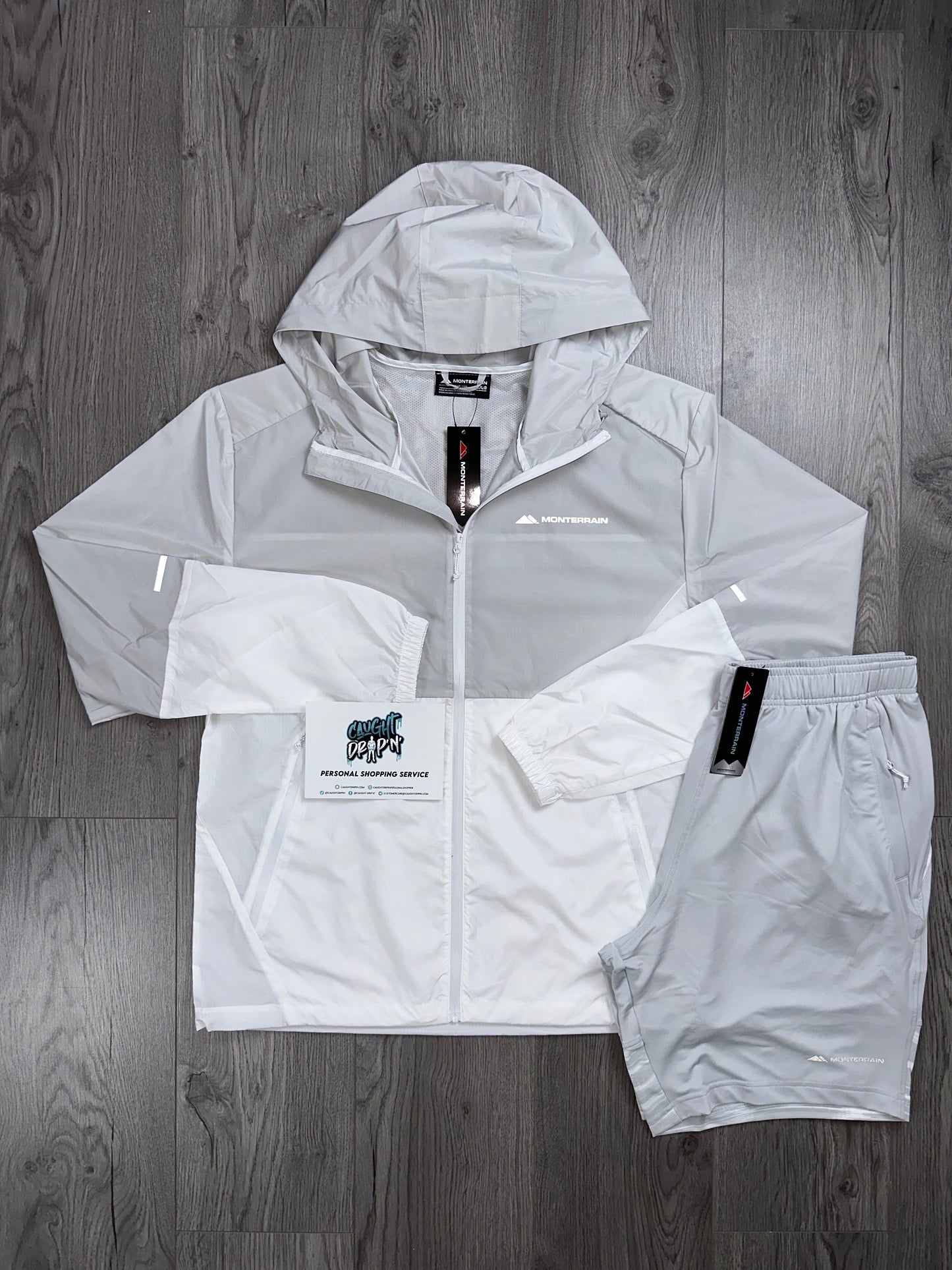 Monterrain Ascent Windrunner Set Grey | White