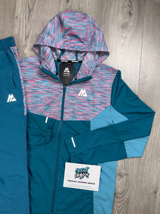 Montirex Trail Windrunner Tracksuit Teal | Bubblegum Pink