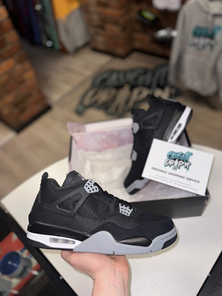 Jordan 4 Black Canvas