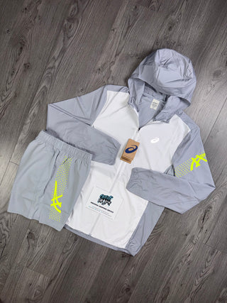 ASICS Icon Windrunner White | Smoke Grey | Neon Set