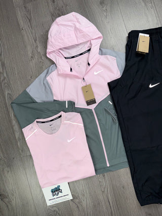 Nike 3 Piece Windrunner Pink Foam | Black Tracksuit