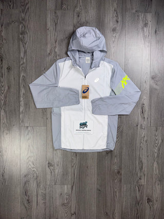 ASICS Icon Windrunner White | Smoke Grey | Neon Jacket
