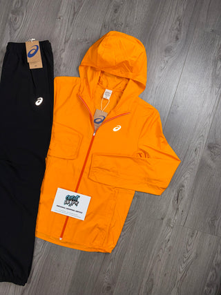 ASICS Windrunner Bright Orange | Black Tracksuit
