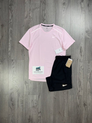 Nike OG Pink Foam Miler | Black Shorts Set