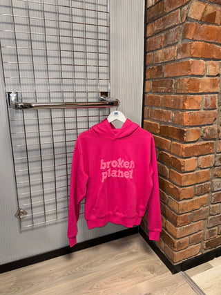 Broken Planet Fuchsia Pink Hoodie