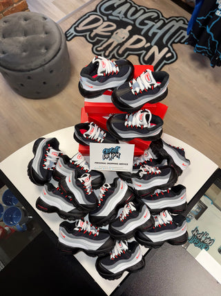 Nike Air Max 95’s Black, White, University Red Toddler 2024