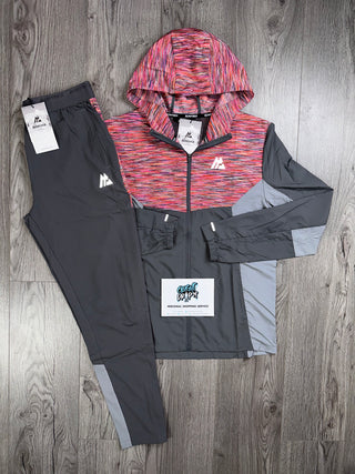 Montirex Trail Windrunner Tracksuit Grey | Red