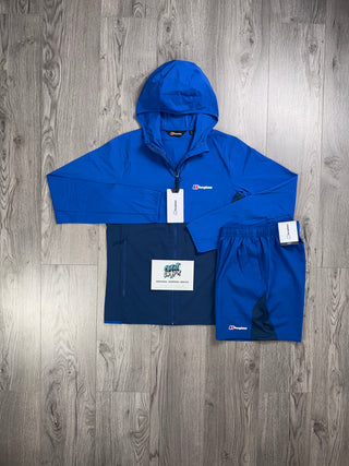 Berghaus Royal Blue, Obsidian Full Zip Hoodie | Shorts Set