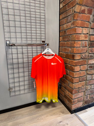 Nike OG Tie Dye Crimson Red | Yellow Fade Miler Tee (2016 Exclusive)