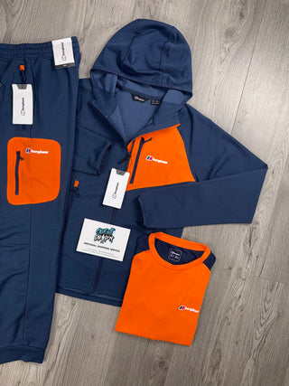 Berghaus 3 Piece Full Zip Obsidian, Bright Orange Tracksuit
