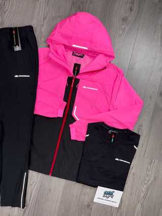 Monterrain 3 Piece Chase Windrunner Tracksuit Hot Pink | Black | Cherry