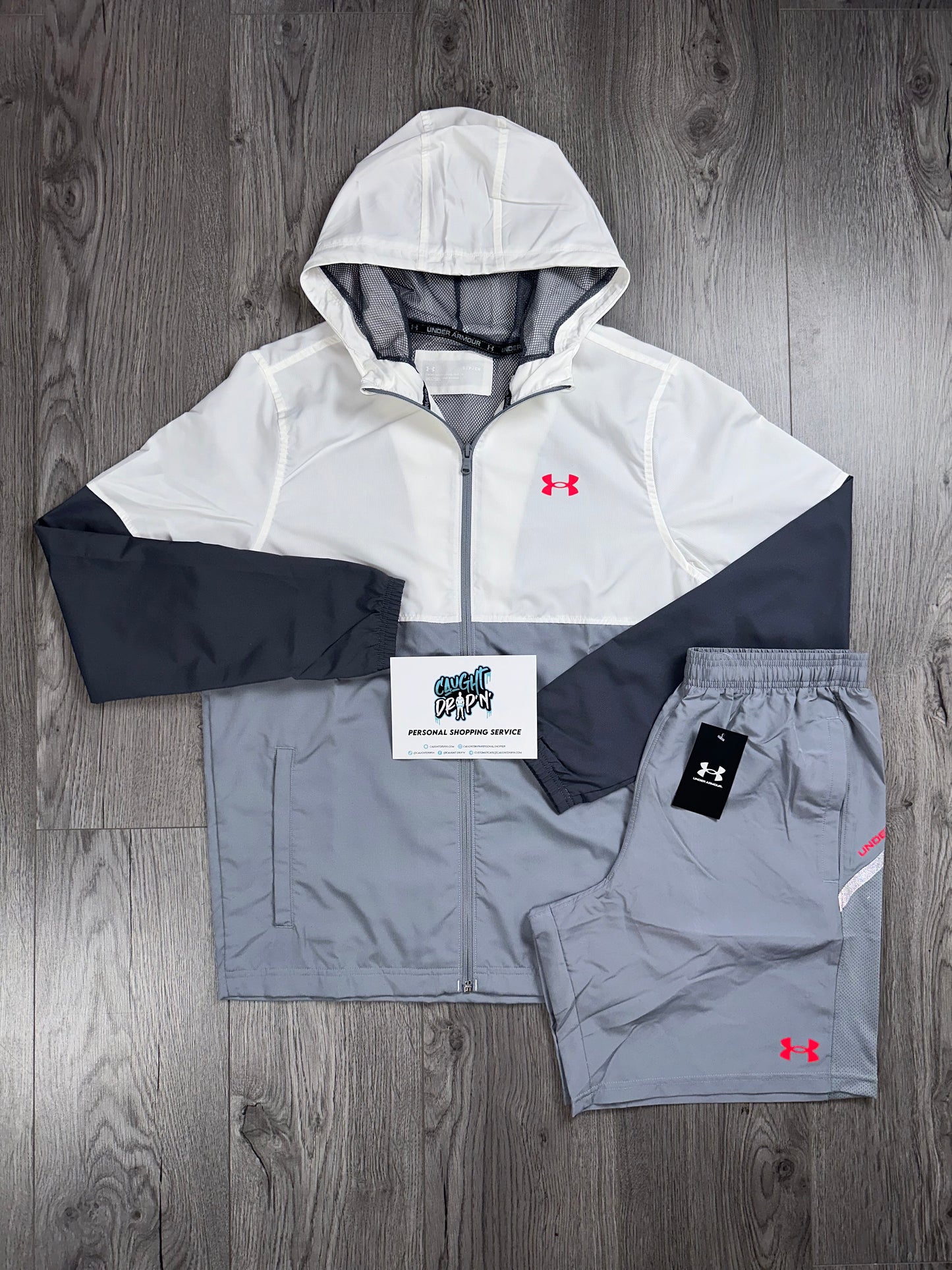 Under Armour Windrunner Set Grey | White