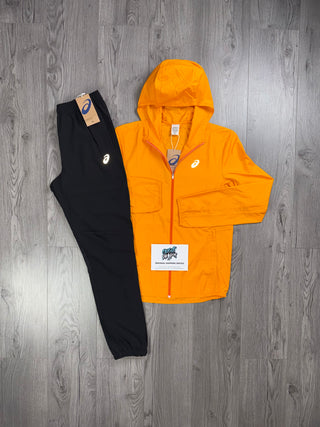 ASICS Windrunner Bright Orange | Black Tracksuit