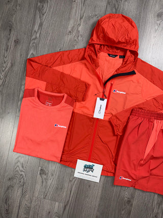 Berghaus 3 Piece Windrunner Apricot Red Set