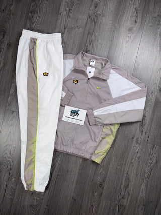 Nike TN Beige, White, Volt Tracksuit (Oversized Fit. Recommend Sizing Down)