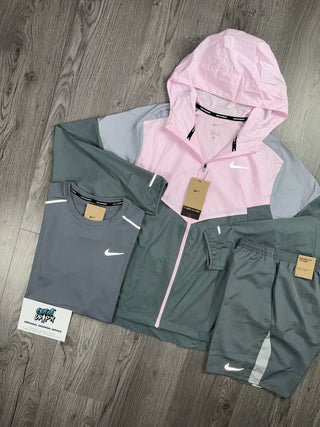 Nike New Season Windrunner Pink Foam | Cool Grey Set