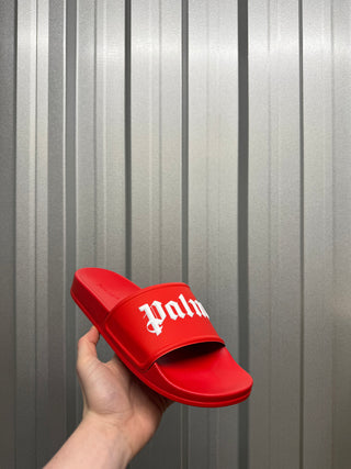 Palm Angels Red Sliders