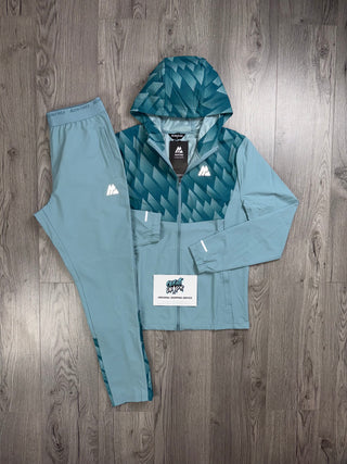 Montirex Charge Performance Teal Grid Tracksuit