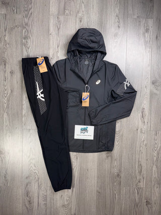 ASICS Icon Windrunner Black | Smoke Grey Tracksuit