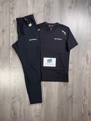 Monterrain Black Reflective Tee | Bottoms Set