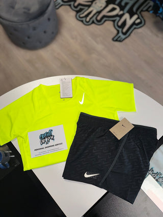 Women’s Nike Running Set Neon Black