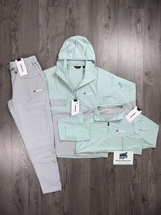 Berghaus 3 Piece Theran, Half Zip Light Grey | Mint Tracksuit