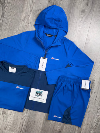 Berghaus 3 Piece Full Zip Royal Blue, Obsidian | Shorts Set