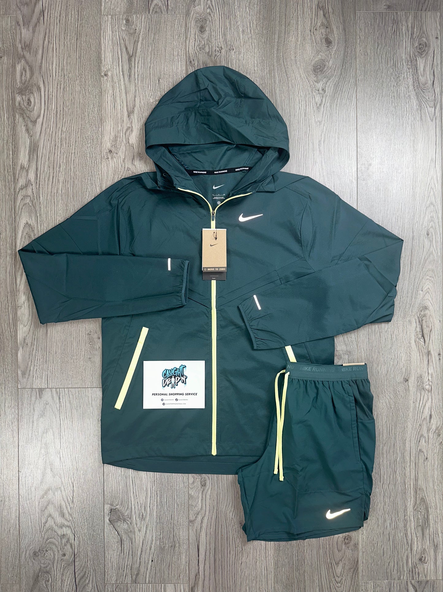 Nike Windrunner Teal | Lime Set