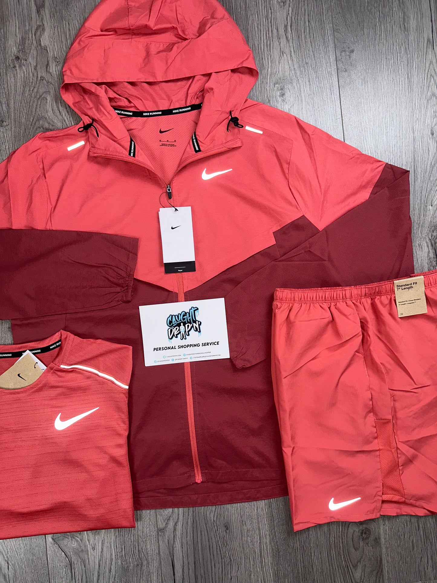 Nike 3 Piece Windrunner Adobe Red Set