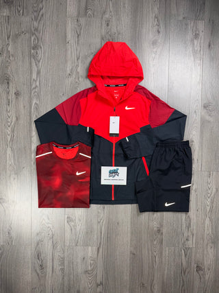 Nike 3 Piece Windrunner Light Crimson | Dark Red Set
