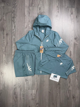 ASICS 3 Piece Icon Windrunner Teal Set