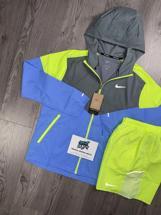Nike Windrunner Baby Blue | Neon Green | Cool Grey Set