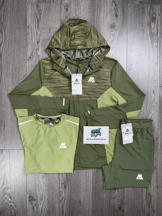 Montirex Trail 3 Piece Windrunner Set Khaki Green