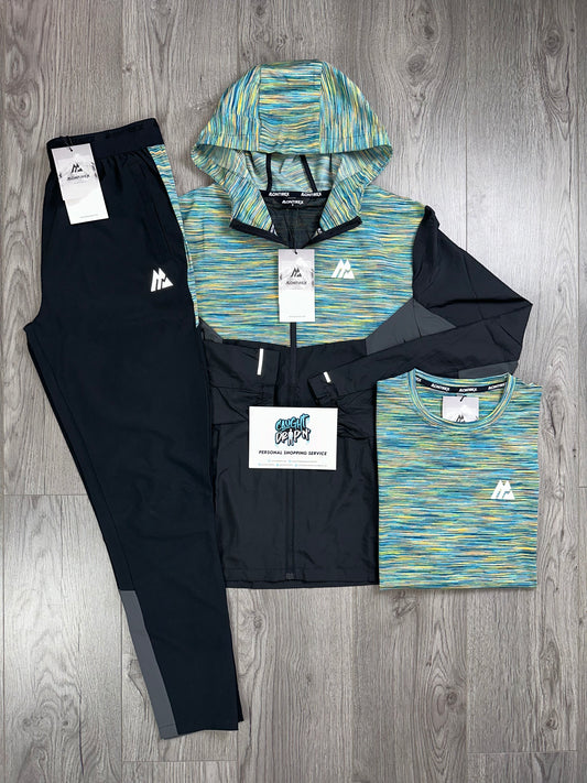 Montirex 3 Piece Trail Windrunner Tracksuit Black | Green