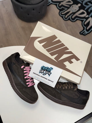 Travis Scott Jordan 1 Low OG Velvet Brown 2024