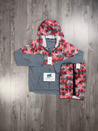 Nike Windrunner Festival Fire Red | Cool Grey Set