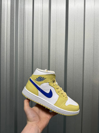 Jordan 1 Mid Women’s Yellow, Blue